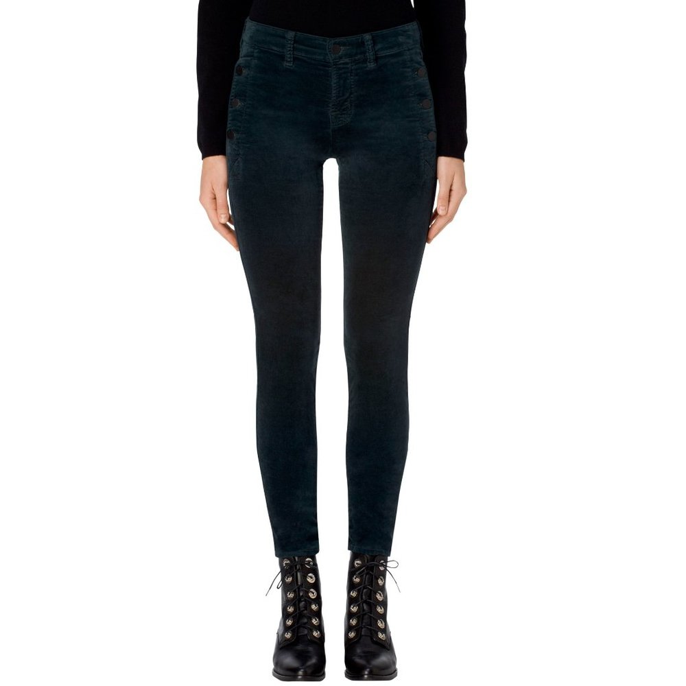 NWT J BRAND Mid Rise Velvet Skinny Jeans, Size 29, Made in the USA